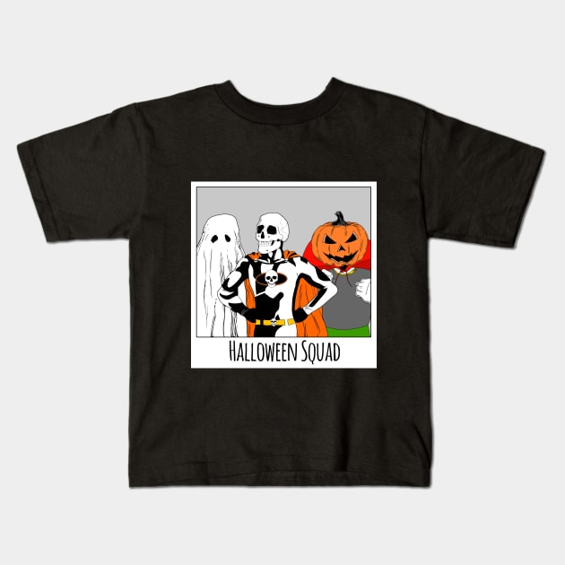 Halloween Squad Kids T-Shirt by rob-cure